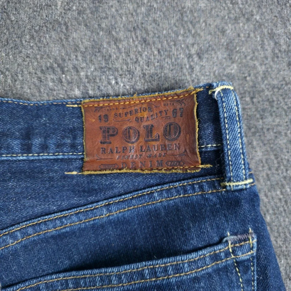 Polo Ralph Lauren Jeans Mens Fits 36x30 Classic Fit Straight Leg Indigo Cotton